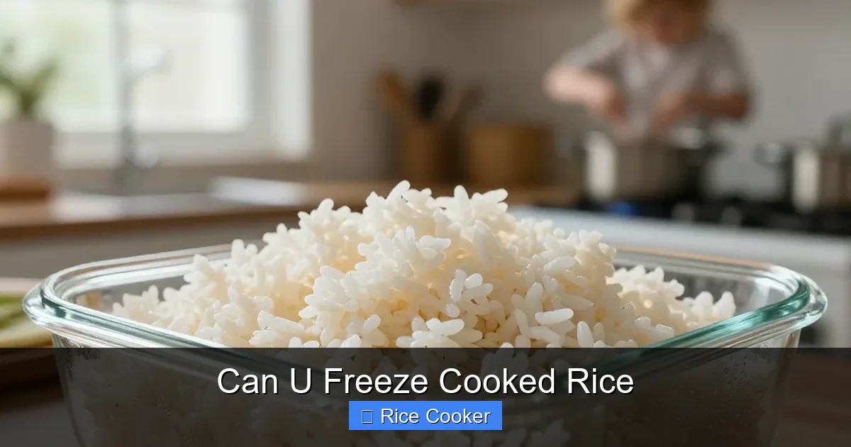 Can U Freeze Cooked Rice