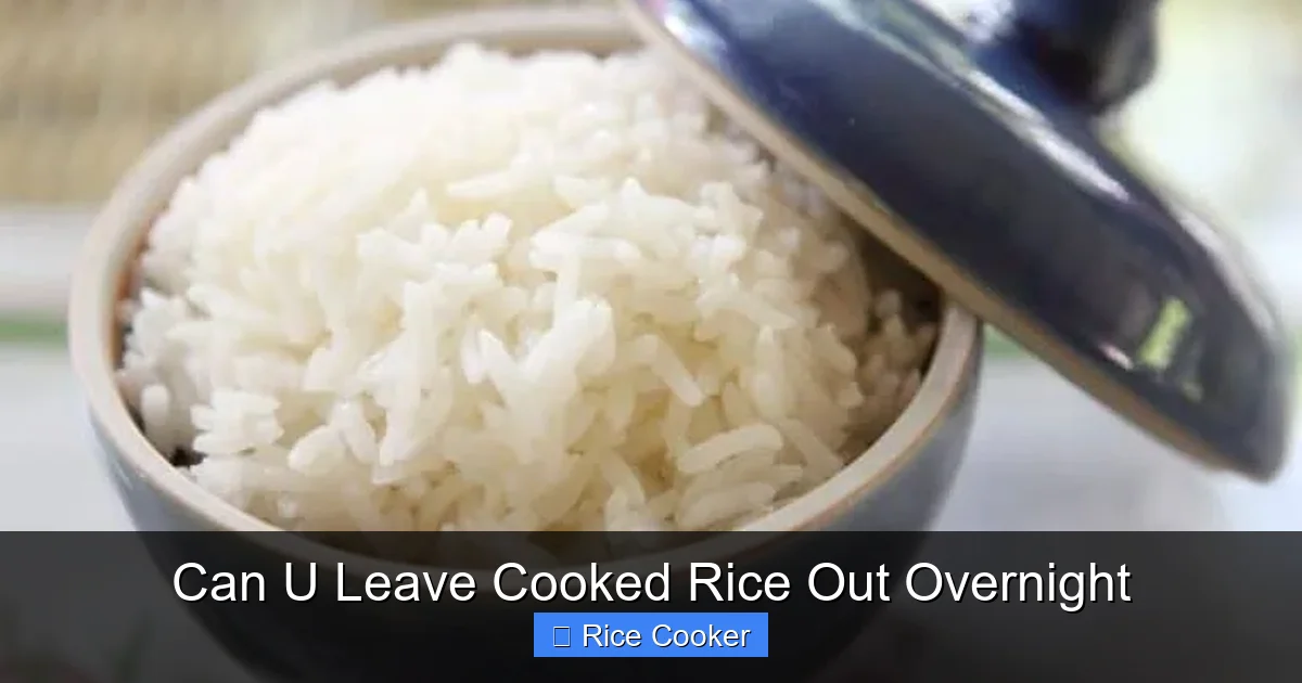 Can U Leave Cooked Rice Out Overnight