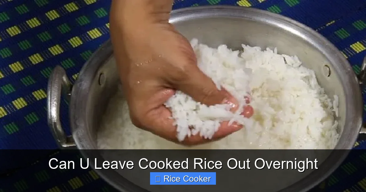 Can U Leave Cooked Rice Out Overnight