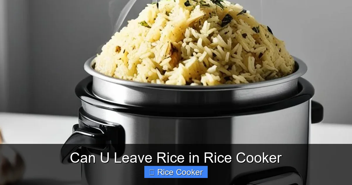 Can U Leave Rice in Rice Cooker