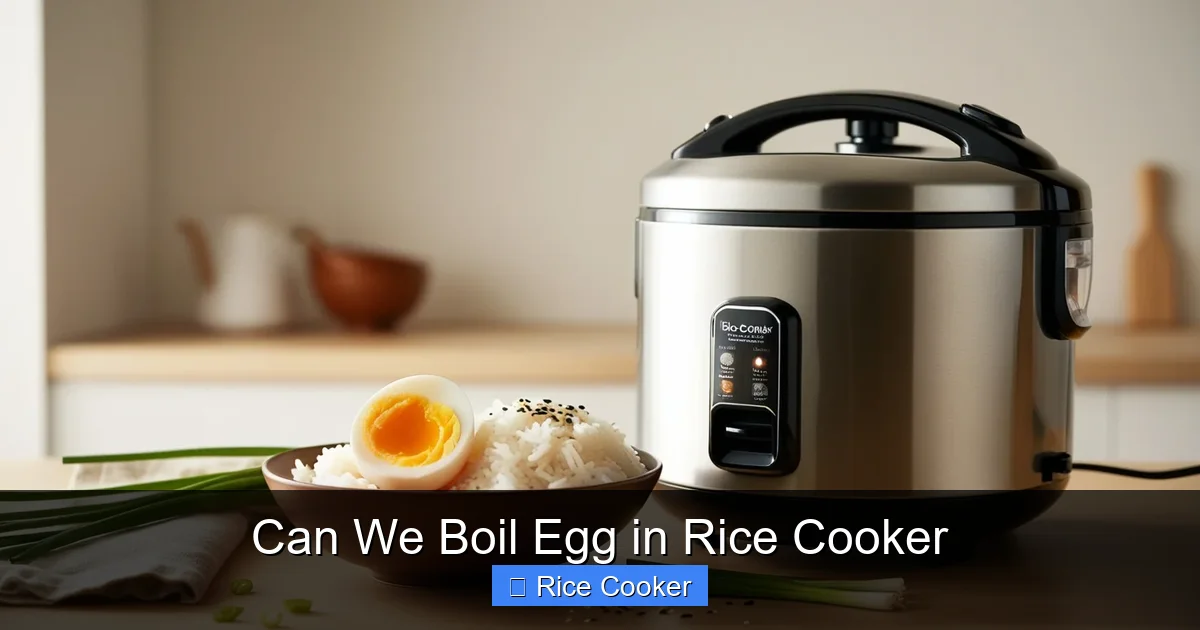 Can We Boil Egg in Rice Cooker