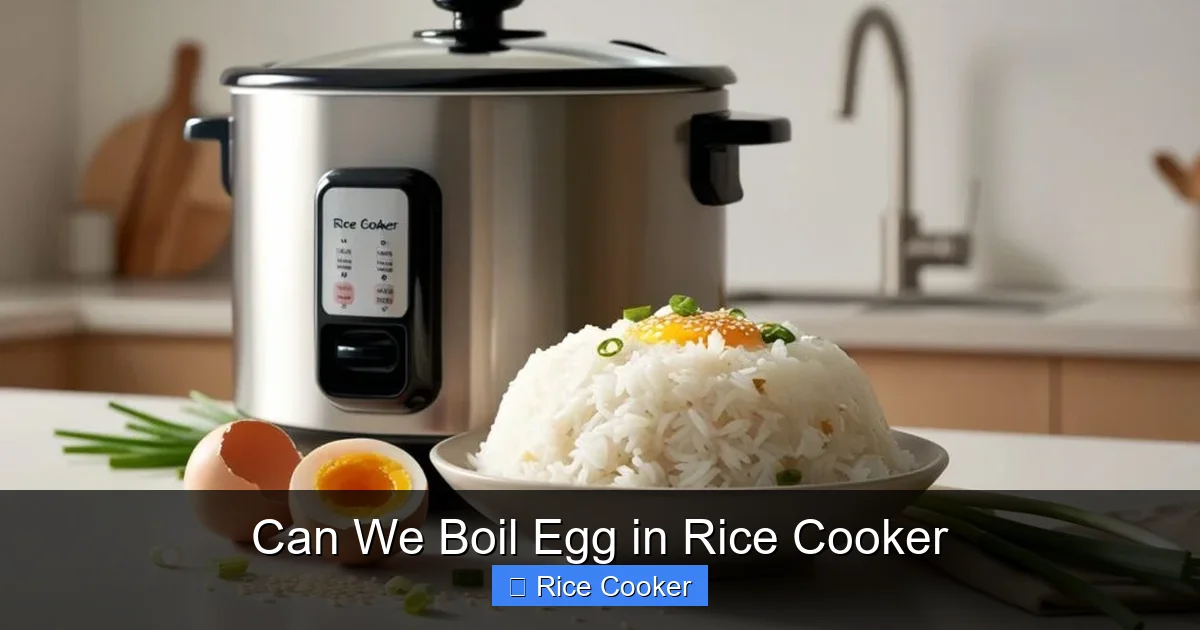Can We Boil Egg in Rice Cooker