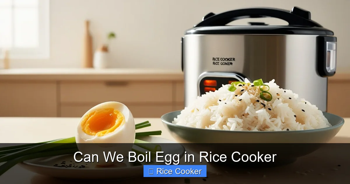 Can We Boil Egg in Rice Cooker