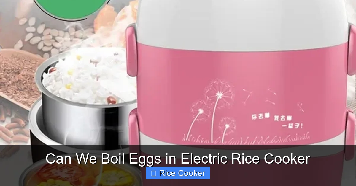 Can We Boil Eggs in Electric Rice Cooker