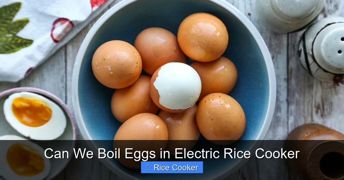 Can We Boil Eggs in Electric Rice Cooker