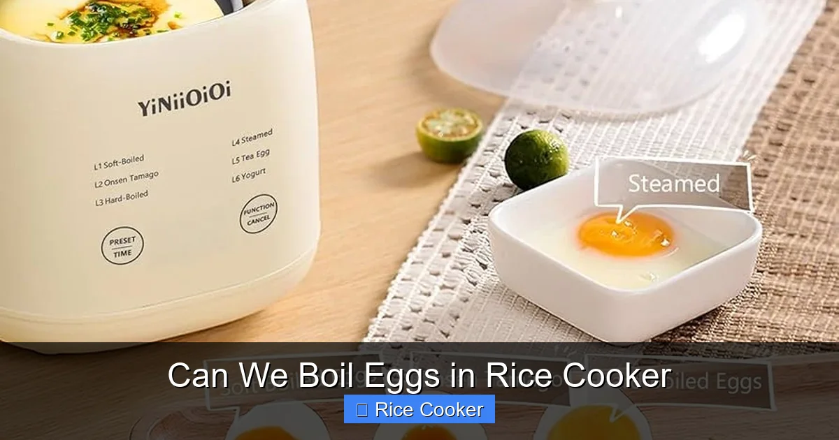 Can We Boil Eggs in Rice Cooker