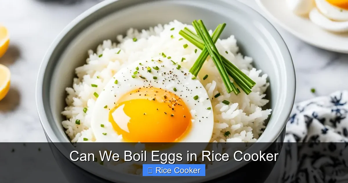 Can We Boil Eggs in Rice Cooker
