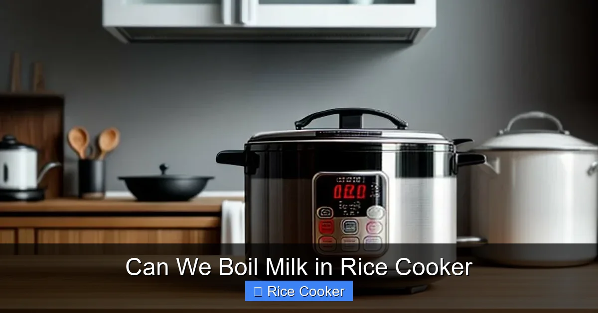 Can We Boil Milk in Rice Cooker
