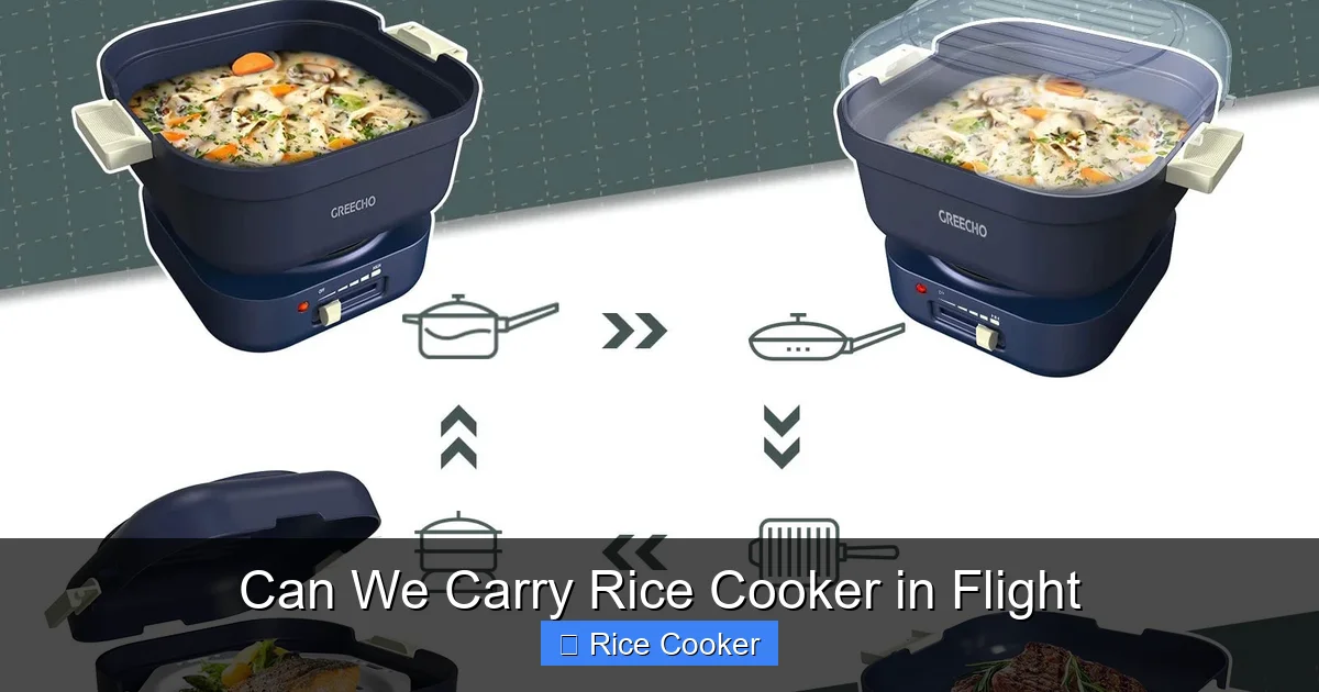 Can We Carry Rice Cooker in Flight