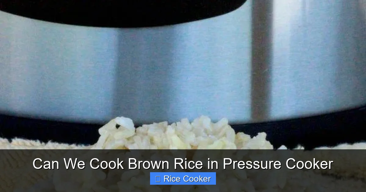 Can We Cook Brown Rice in Pressure Cooker