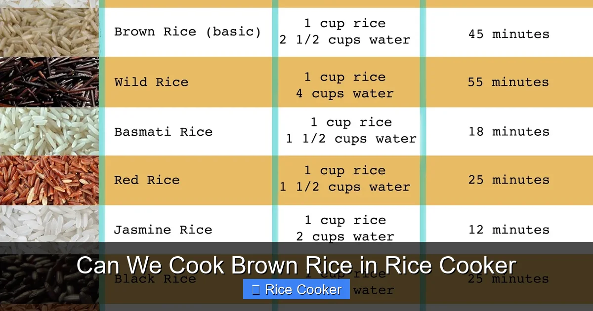 Can We Cook Brown Rice in Rice Cooker