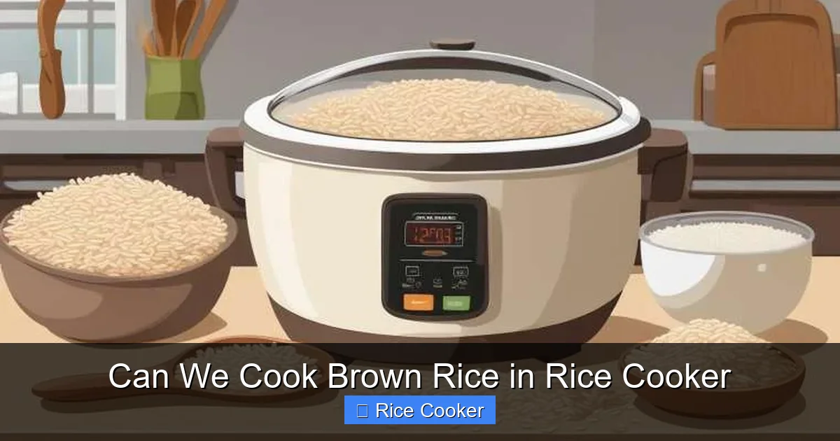 Can We Cook Brown Rice in Rice Cooker