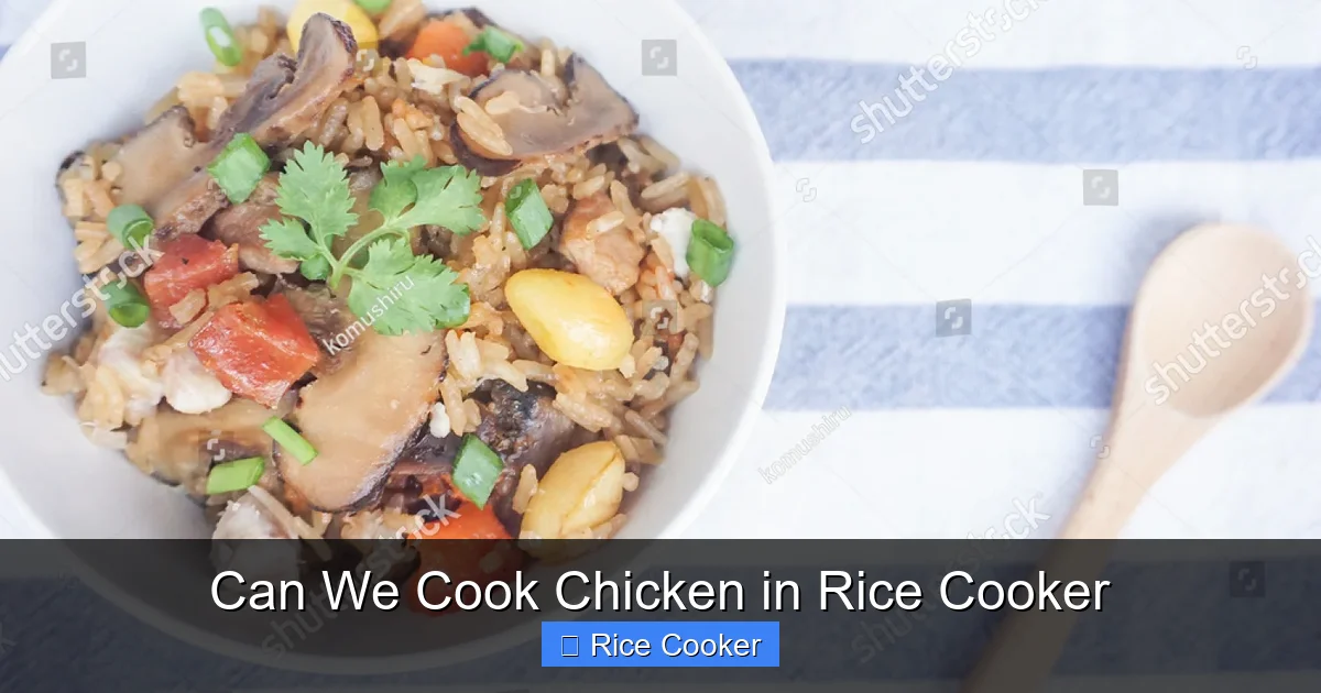 Can We Cook Chicken in Rice Cooker