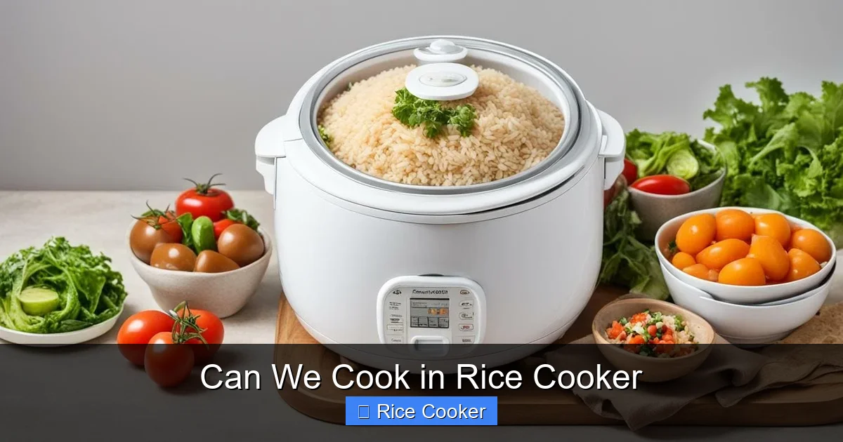 Can We Cook in Rice Cooker