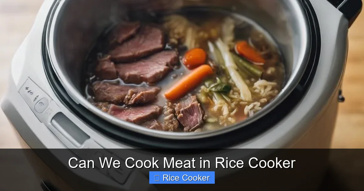Can We Cook Meat in Rice Cooker