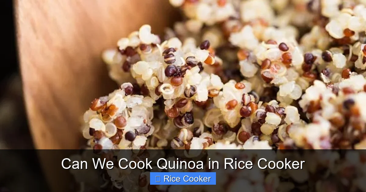 Can We Cook Quinoa in Rice Cooker