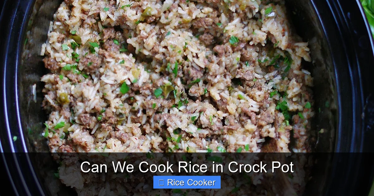 Can We Cook Rice in Crock Pot