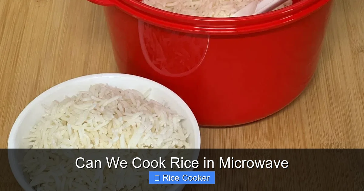 Can We Cook Rice in Microwave