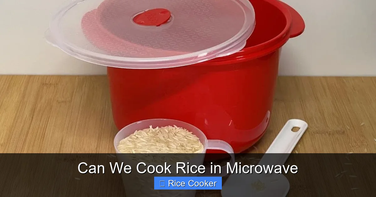 Can We Cook Rice in Microwave