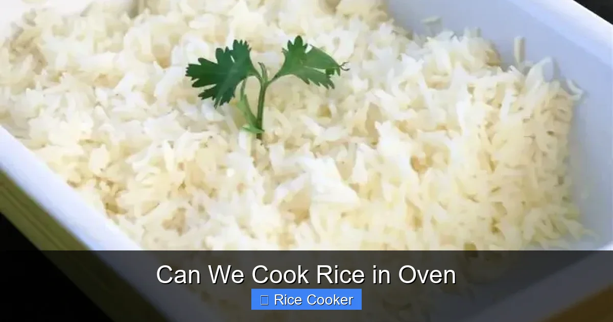 Can We Cook Rice in Oven