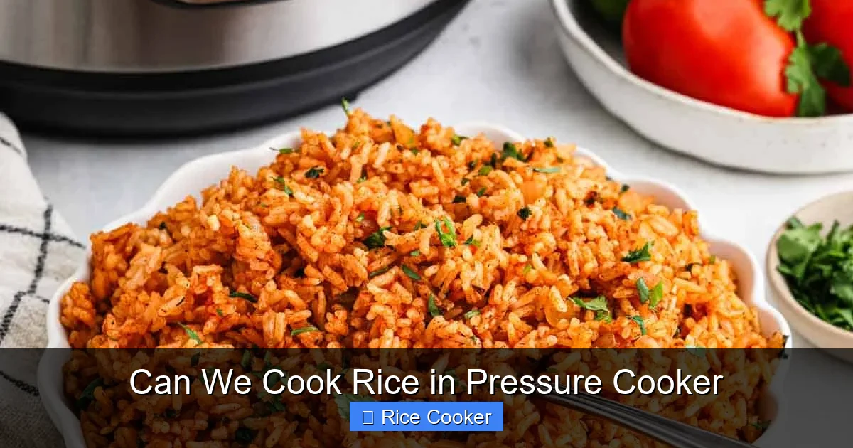 Can We Cook Rice in Pressure Cooker