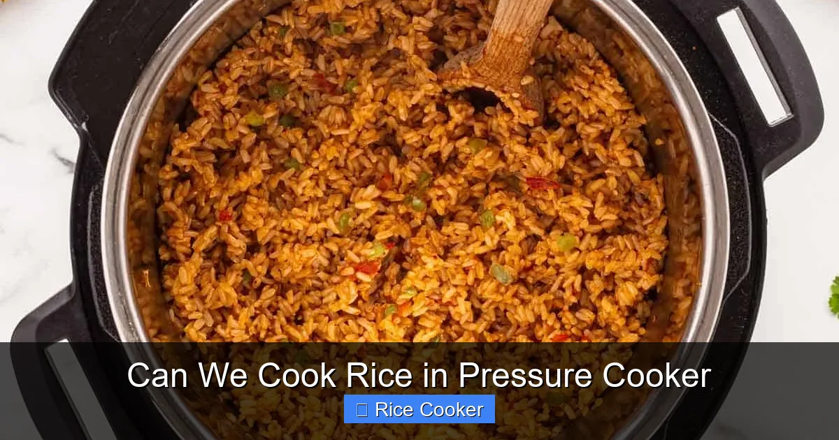 Can We Cook Rice in Pressure Cooker
