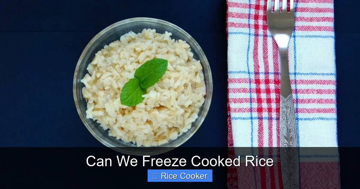 Can We Freeze Cooked Rice