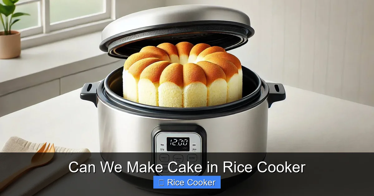 Can We Make Cake in Rice Cooker