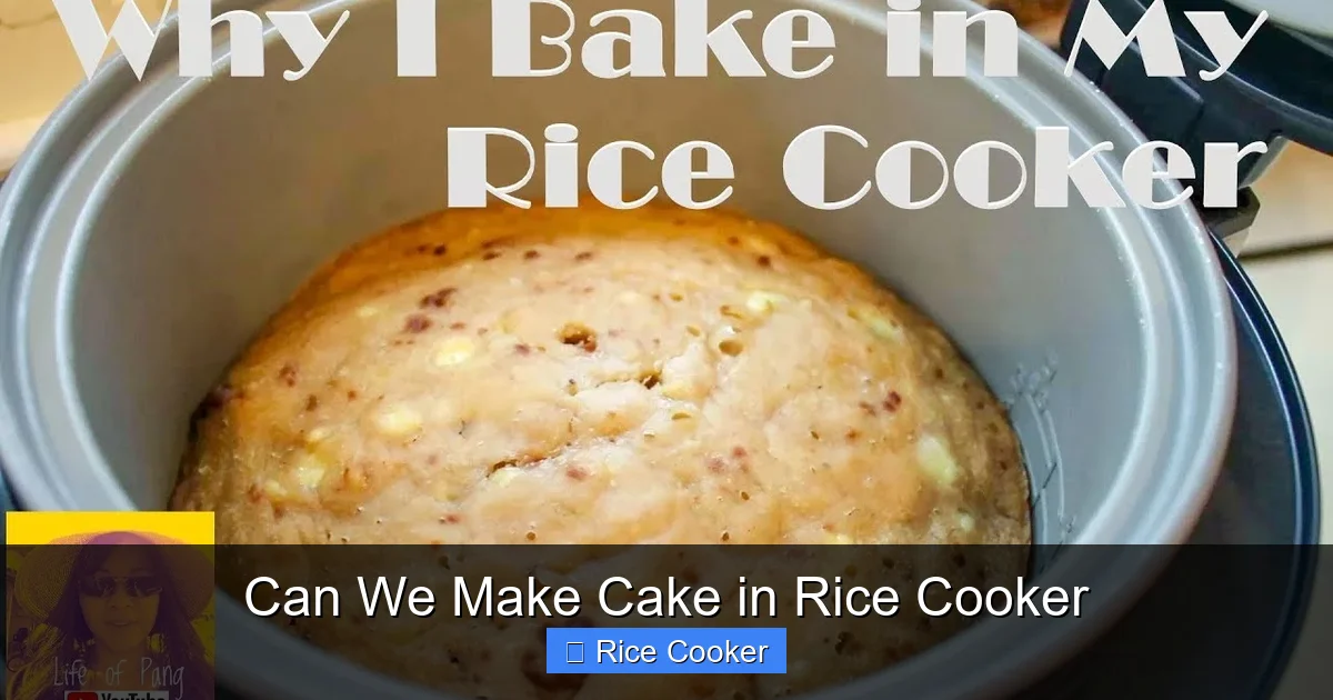 Can We Make Cake in Rice Cooker