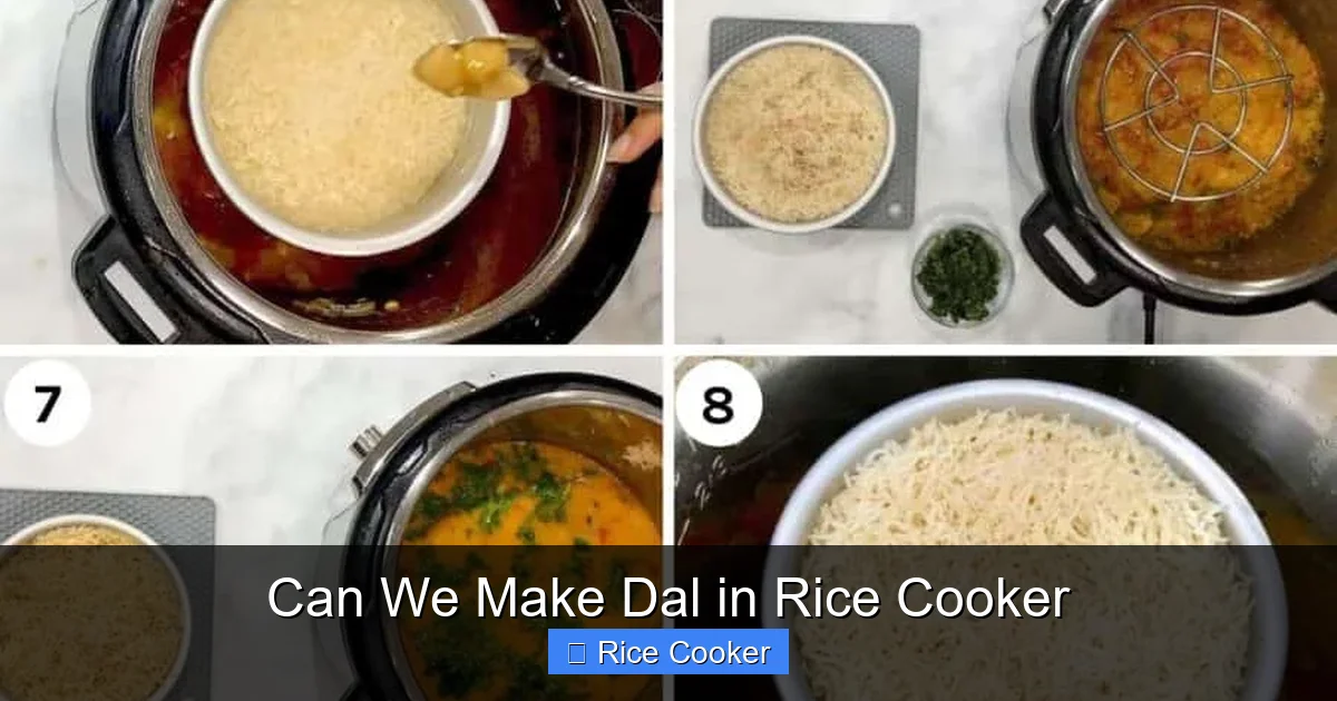Can We Make Dal in Rice Cooker