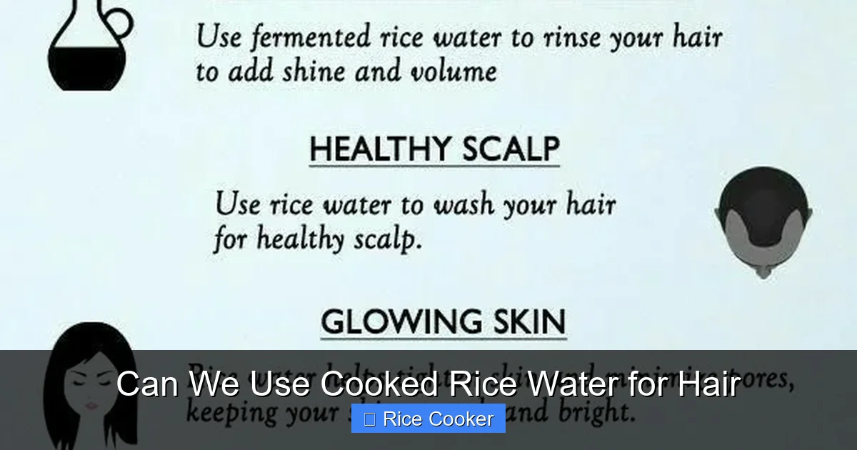 Can We Use Cooked Rice Water for Hair