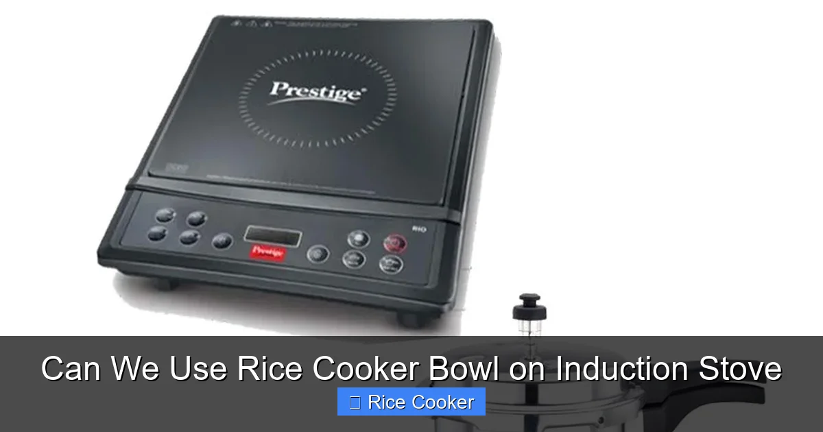 Can We Use Rice Cooker Bowl on Induction Stove