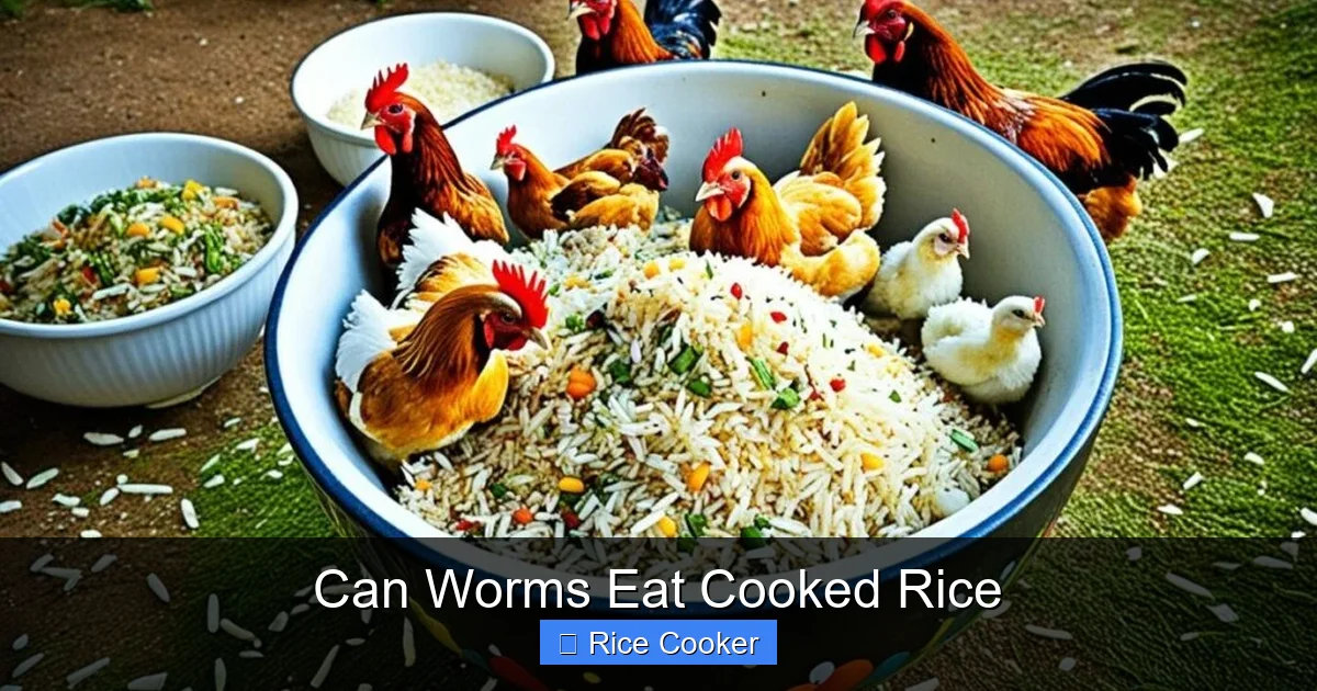 Can Worms Eat Cooked Rice