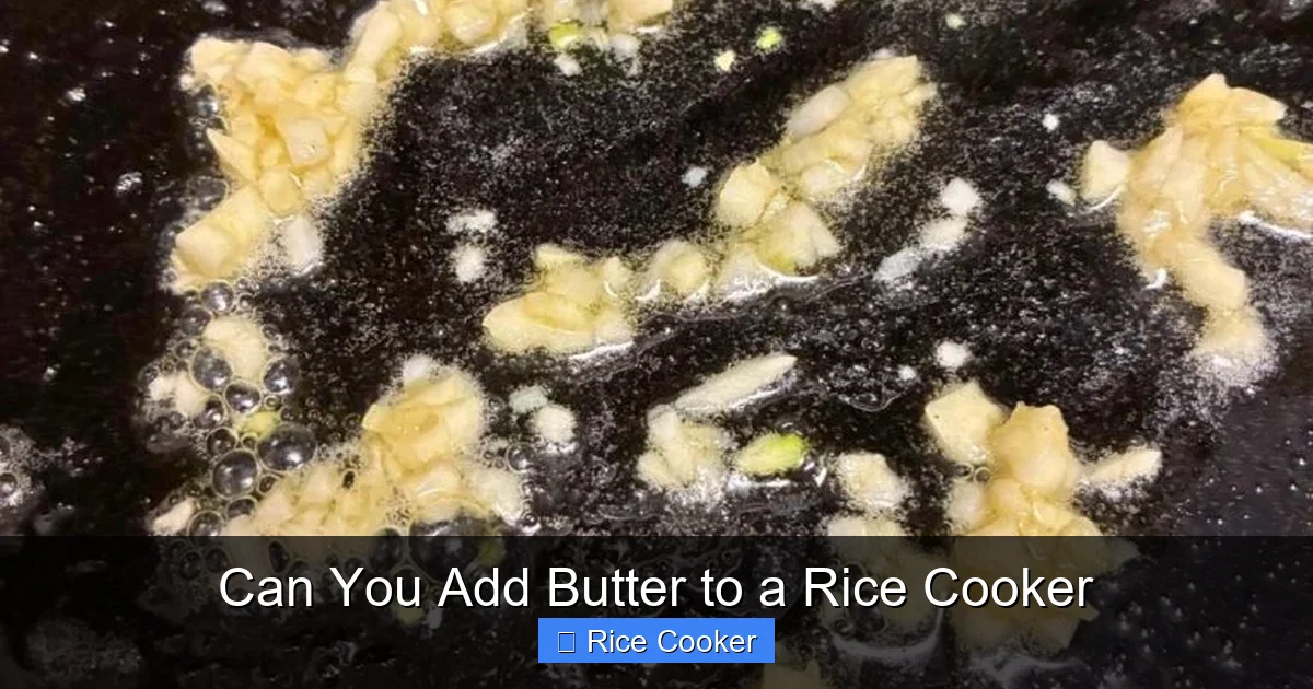Can You Add Butter to a Rice Cooker