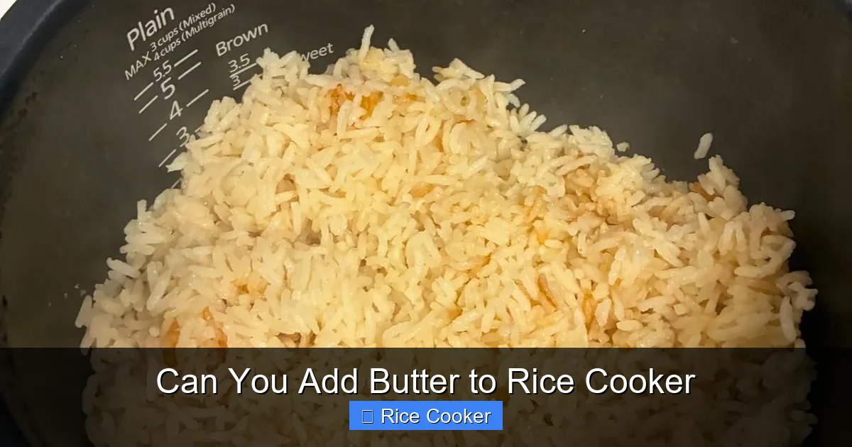 Can You Add Butter to Rice Cooker
