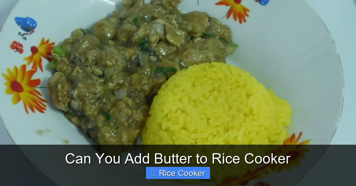 Can You Add Butter to Rice Cooker