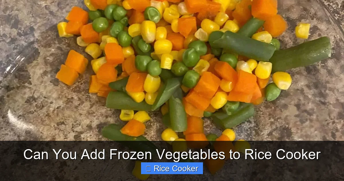 Can You Add Frozen Vegetables to Rice Cooker