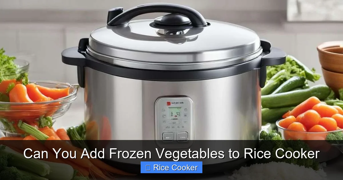 Can You Add Frozen Vegetables to Rice Cooker