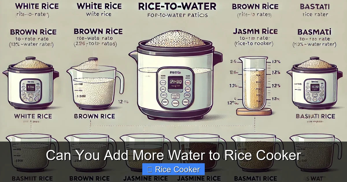 Can You Add More Water to Rice Cooker