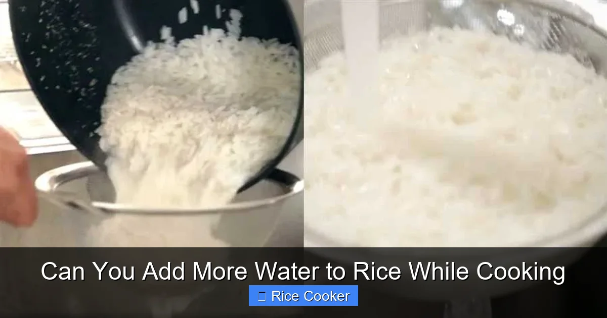 Can You Add More Water to Rice While Cooking