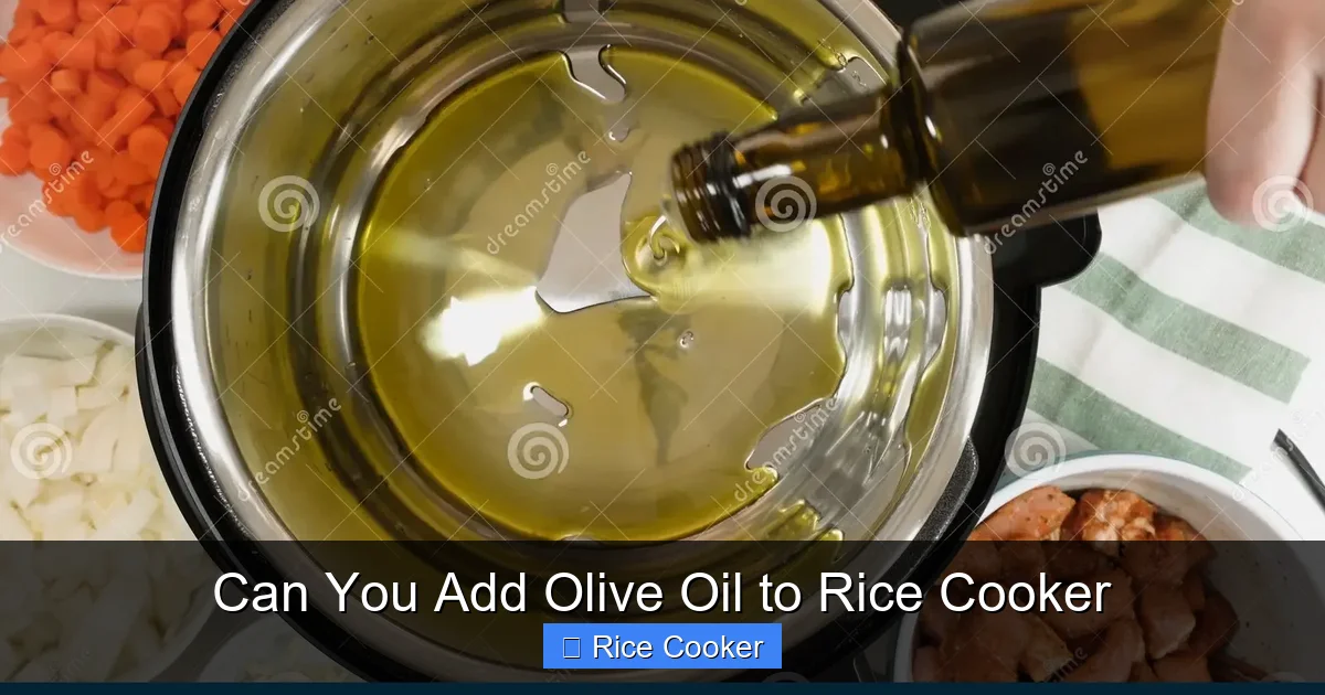 Can You Add Olive Oil to Rice Cooker
