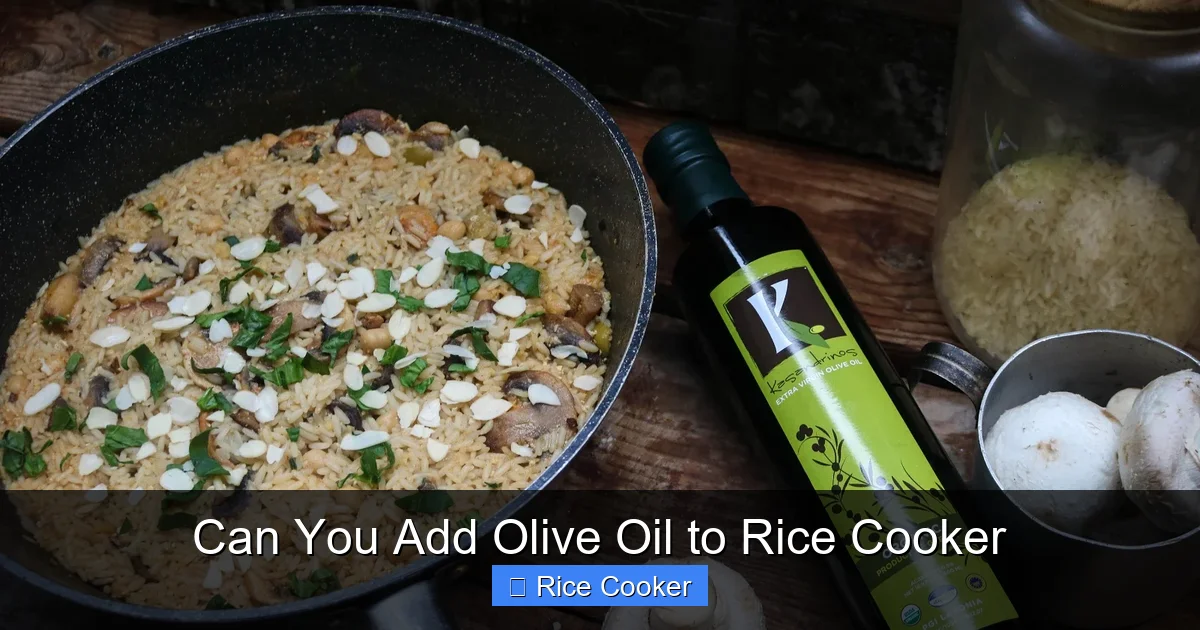 Can You Add Olive Oil to Rice Cooker