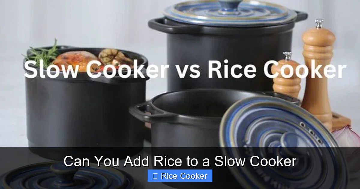 Can You Add Rice to a Slow Cooker