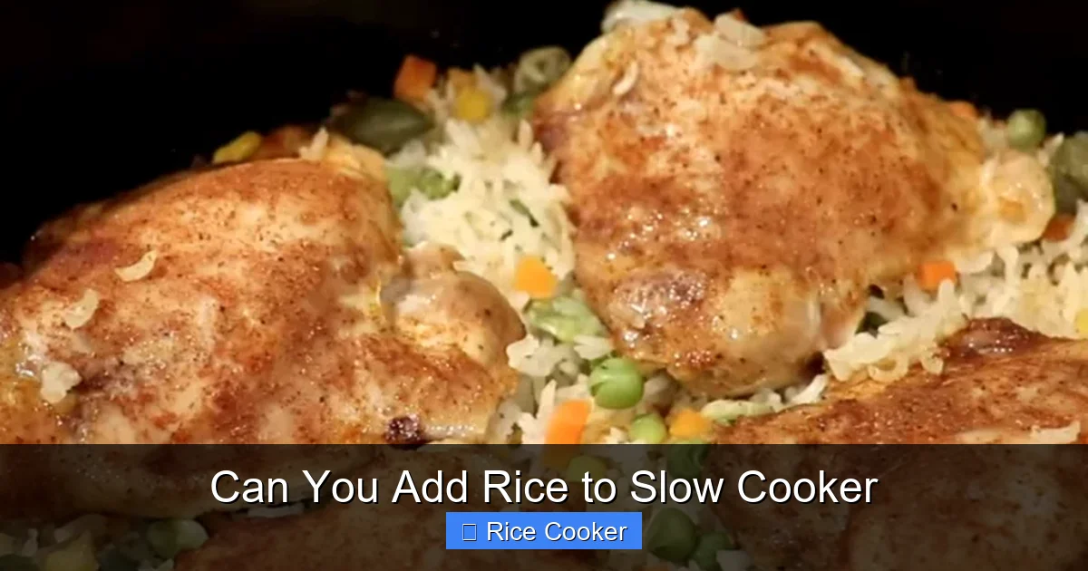 Can You Add Rice to Slow Cooker