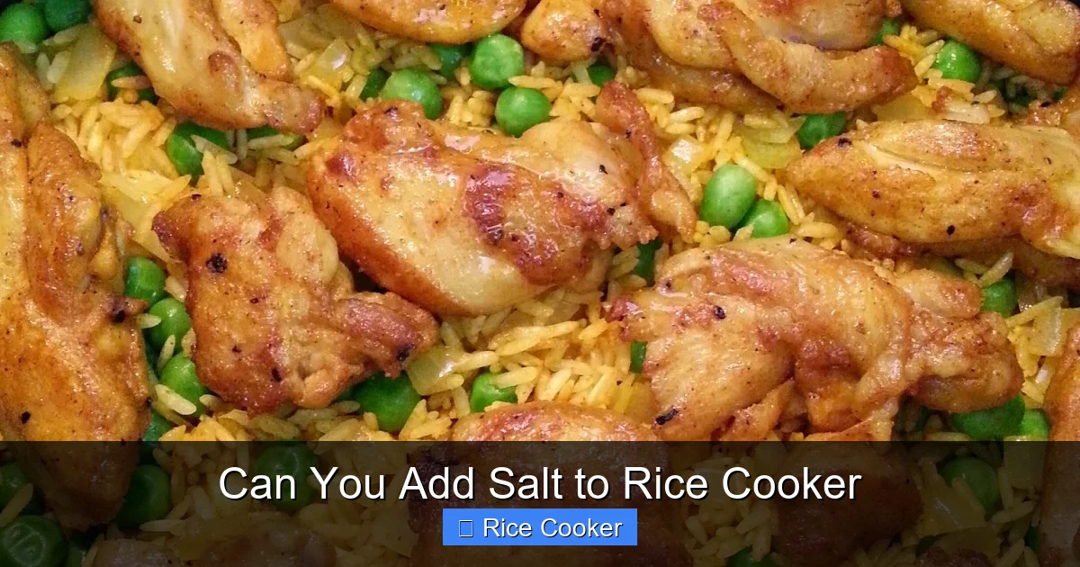 Can You Add Salt to Rice Cooker