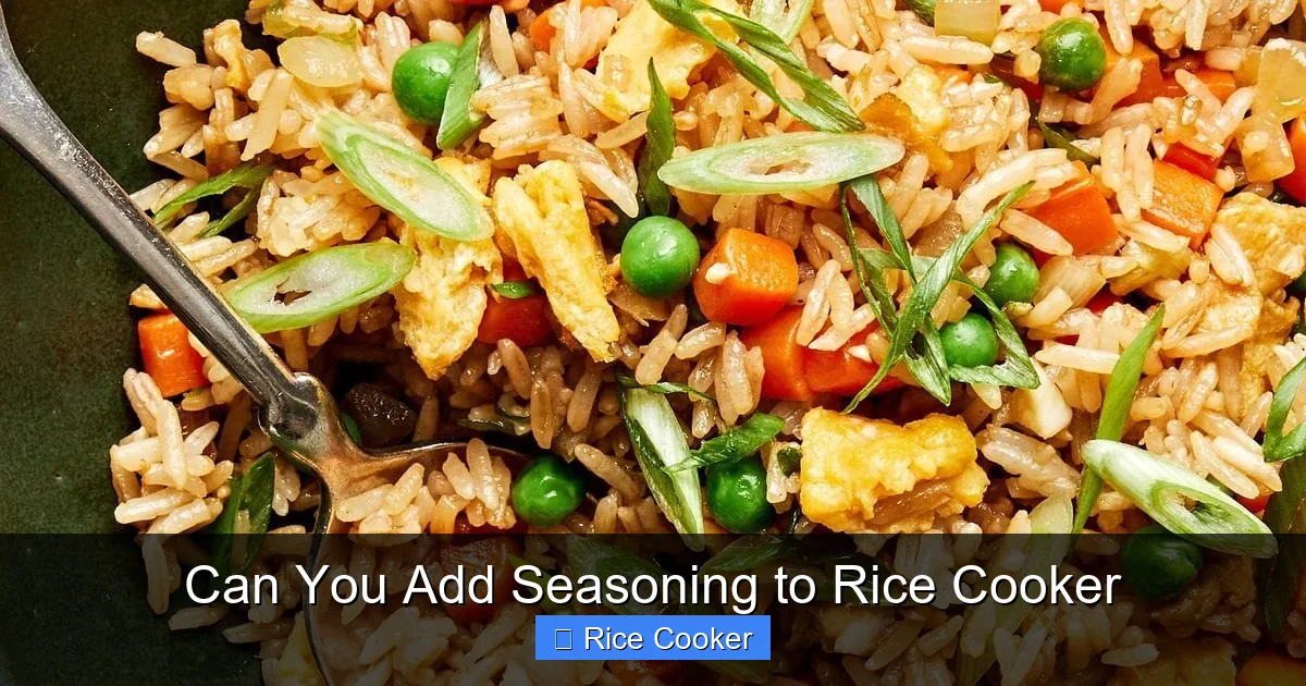 Can You Add Seasoning to Rice Cooker