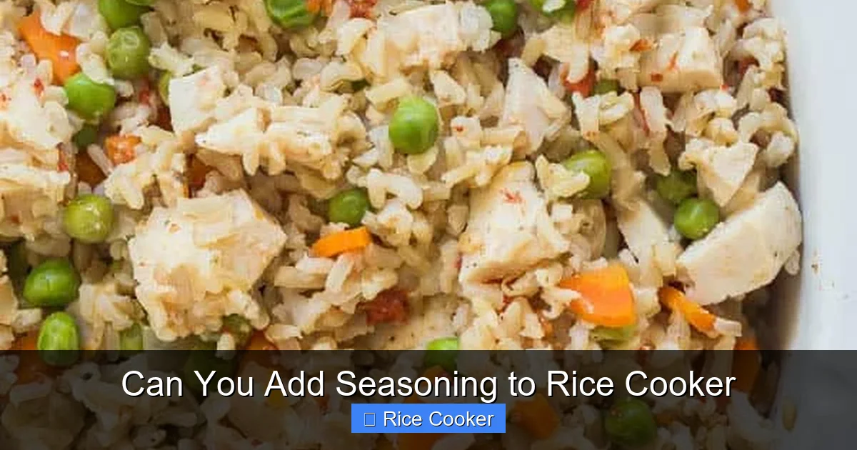 Can You Add Seasoning to Rice Cooker