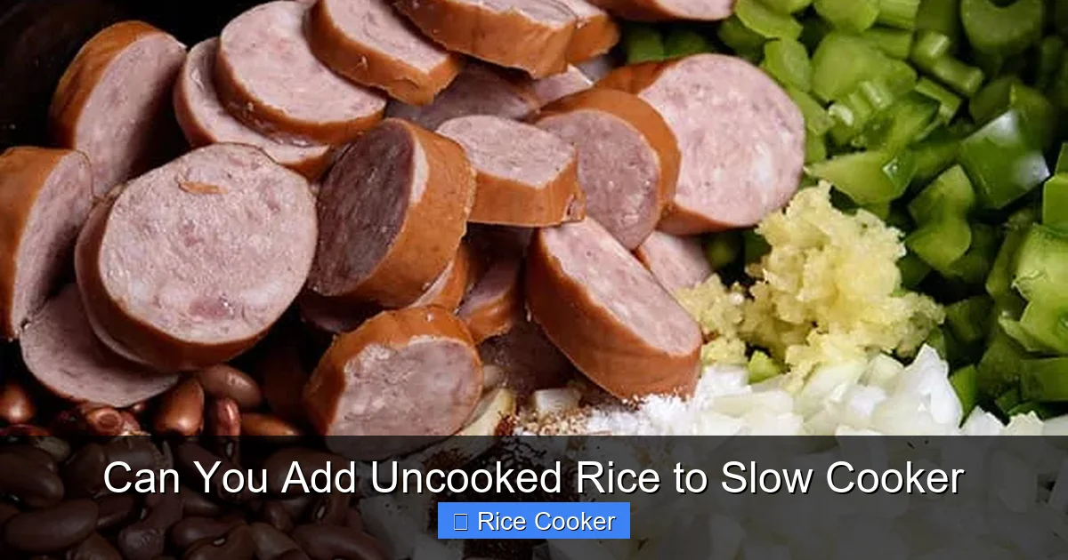Can You Add Uncooked Rice to Slow Cooker