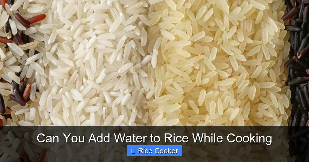 Can You Add Water to Rice While Cooking