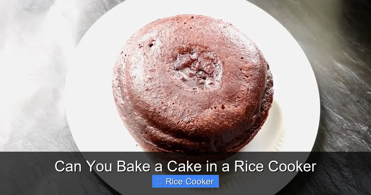 Can You Bake a Cake in a Rice Cooker